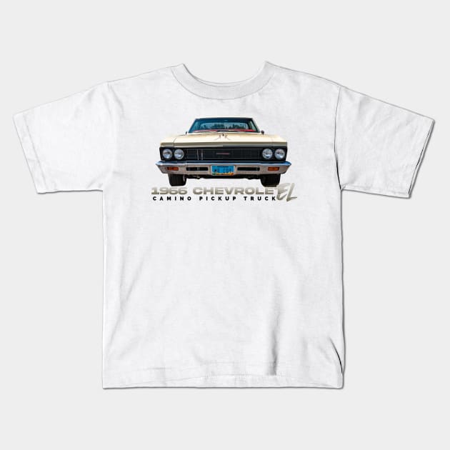 1966 Chevrolet El Camino Pickup Truck Kids T-Shirt by Gestalt Imagery